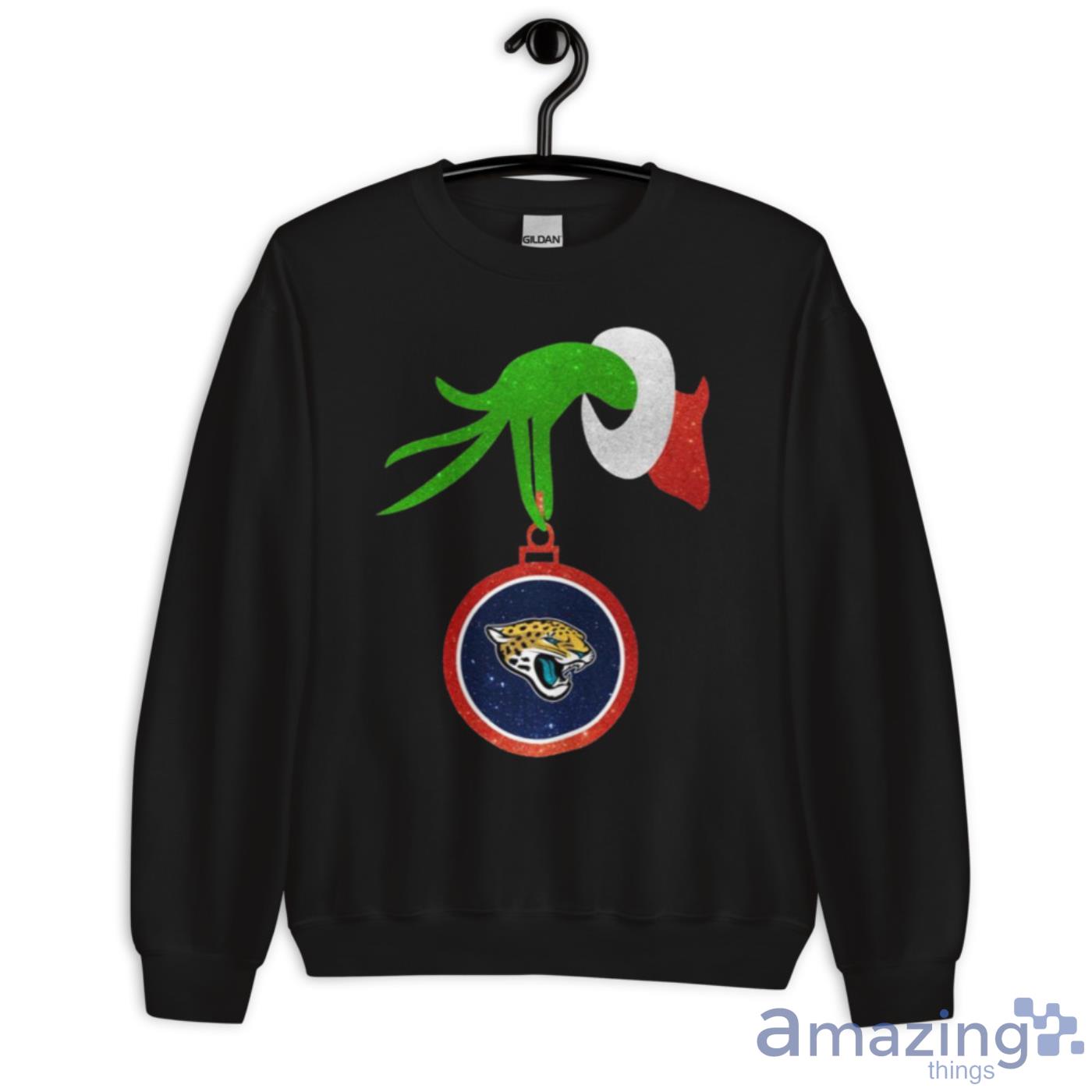 Jacksonville Jaguars Grinch Merry Christmas NFL FootballShirt image Jacksonville Jaguars Grinch Merry Christmas NFL FootballShirt - Unisex Crewneck Sweatshirt