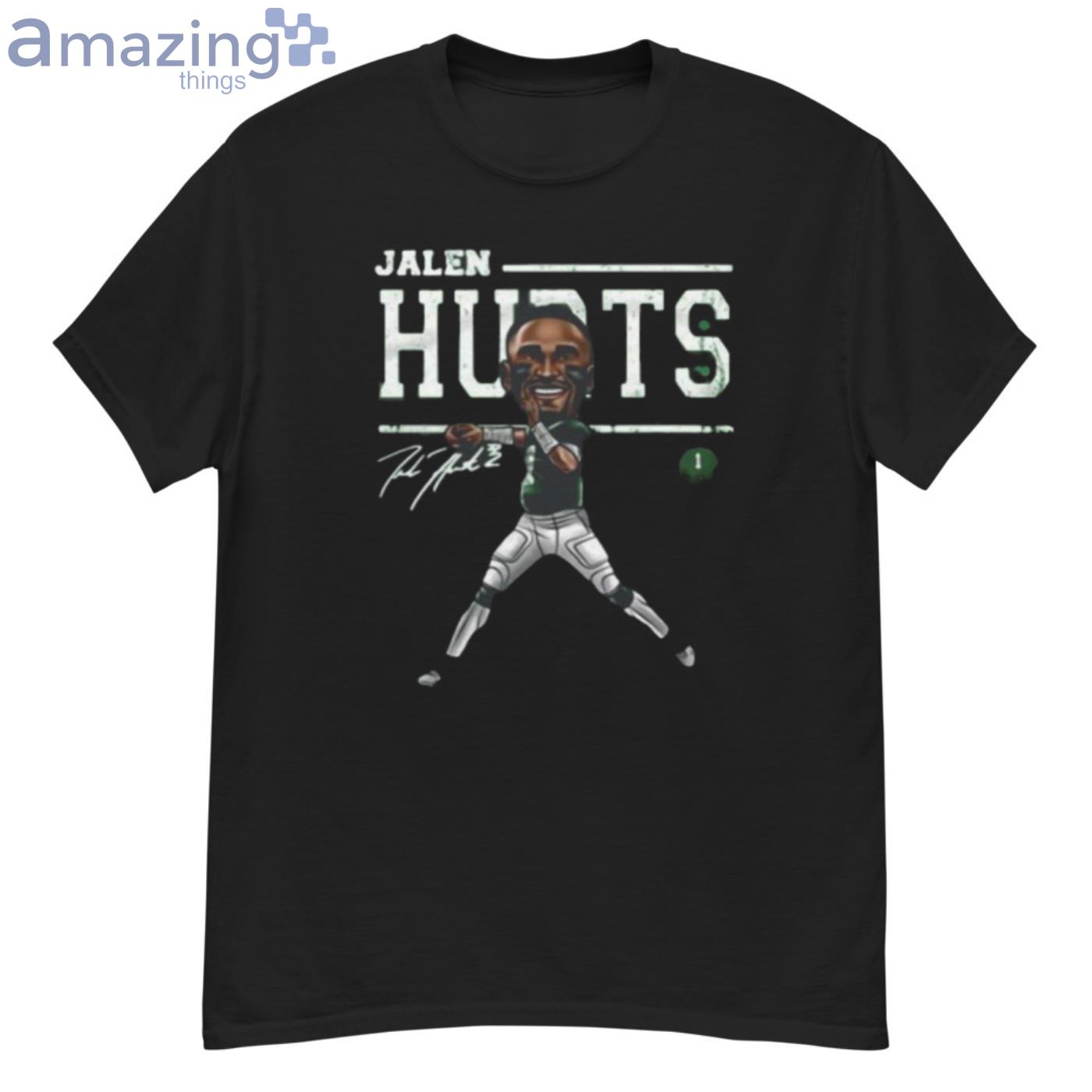 Jalen Hurts Philadelphia Eagles Cartoon Signature T-Shirt - G500 Men’s Classic T-Shirt