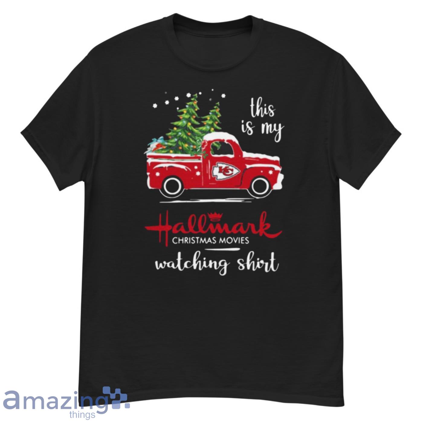 Top Kansas City Chiefs This Is My Hallmark Christmas Movies Watching 2021  Shirt - Ears Tees