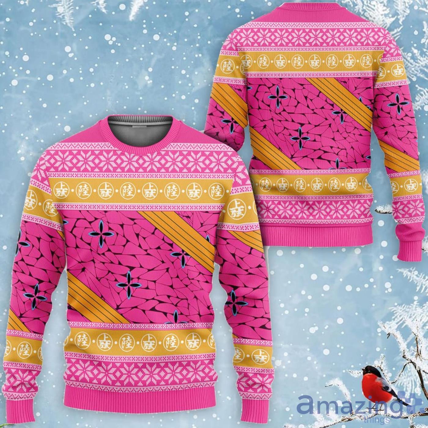 Kimetsu Daki Custom Anime Ugly Christmas Sweater Product Photo 1