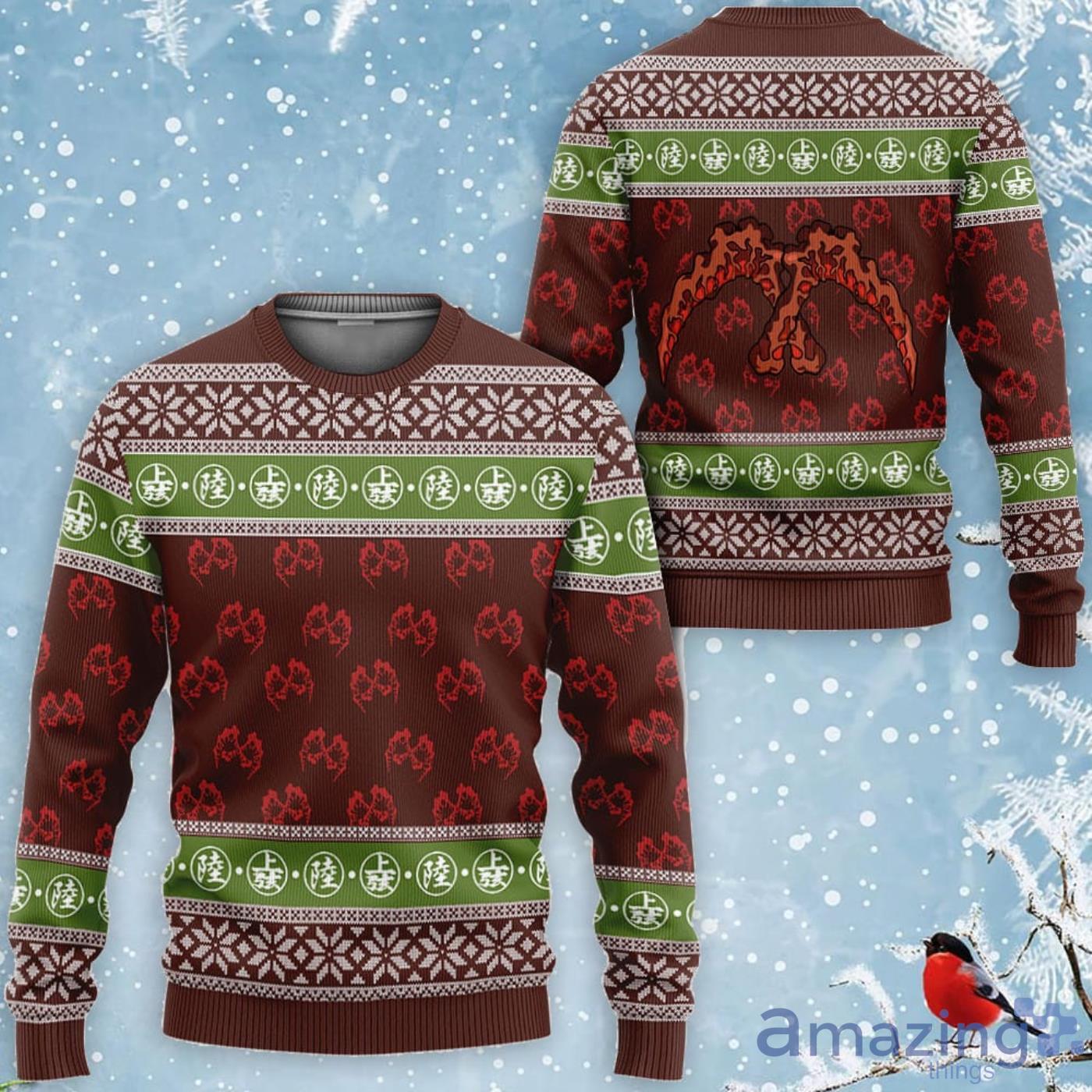 Kimetsu Gyutaro Custom Anime Ugly Christmas Sweater Product Photo 1