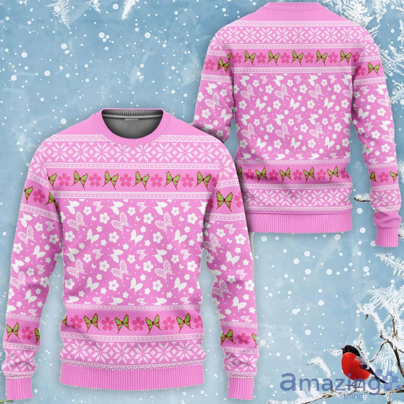 Kimetsu Kanao Tsuyuri Custom Anime Ugly Christmas Sweater Product Photo 1
