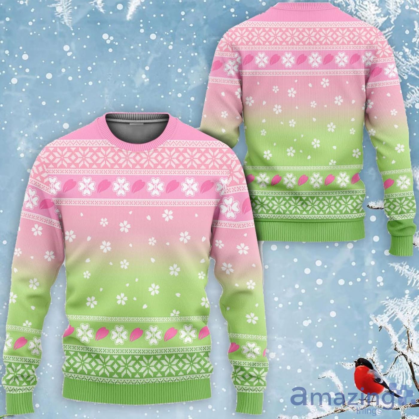 Kimetsu Mitsuri Kanroji Custom Anime Ugly Christmas Sweater Product Photo 1