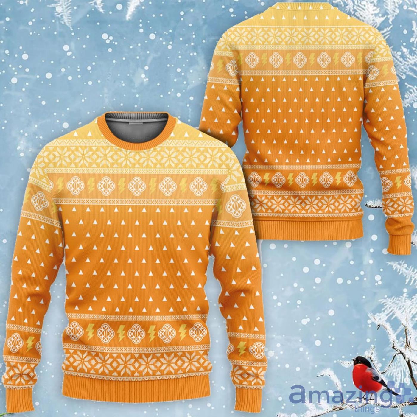 Kimetsu Zenitsu Custom Anime Ugly Christmas Sweater Product Photo 1