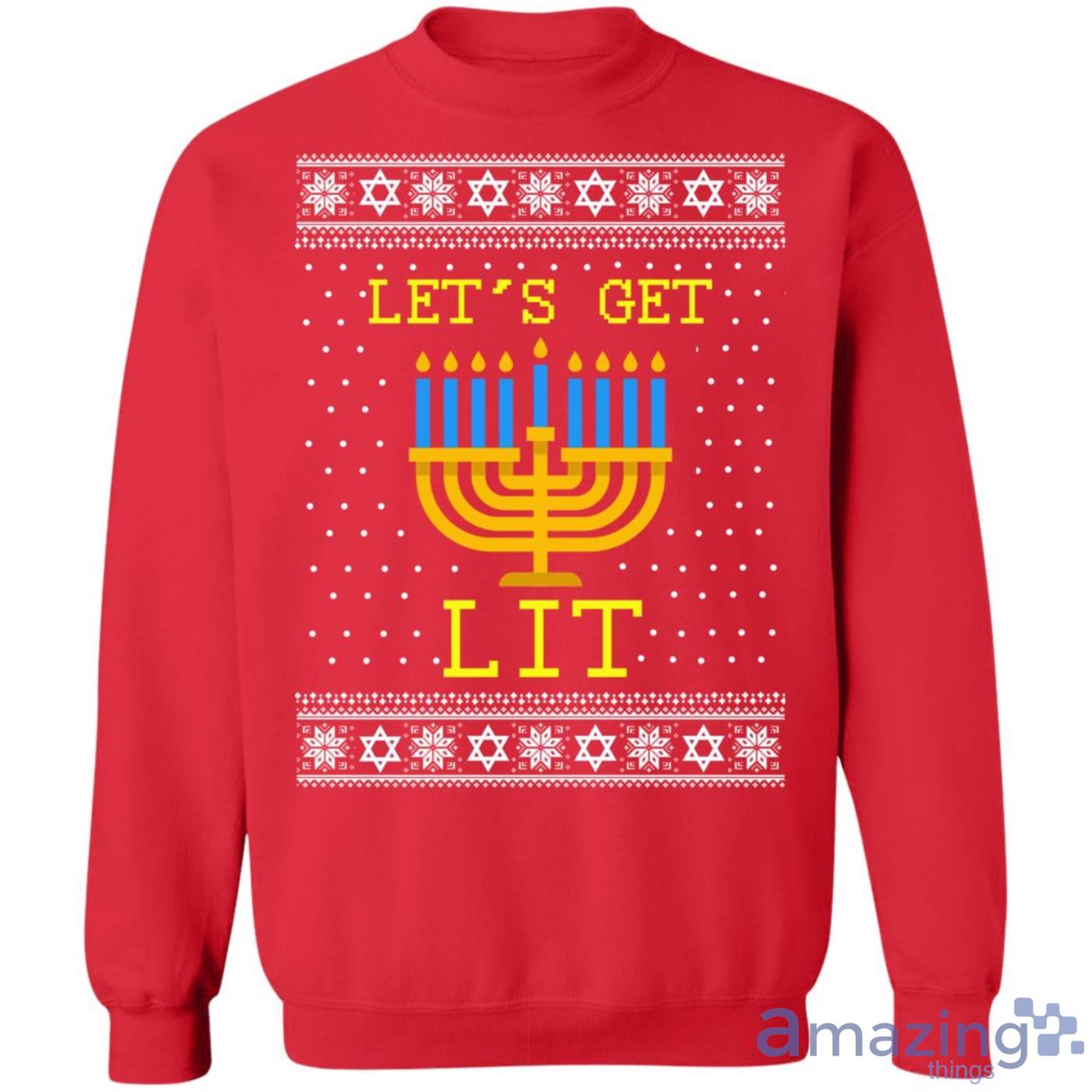 Get lit outlet hanukkah sweater