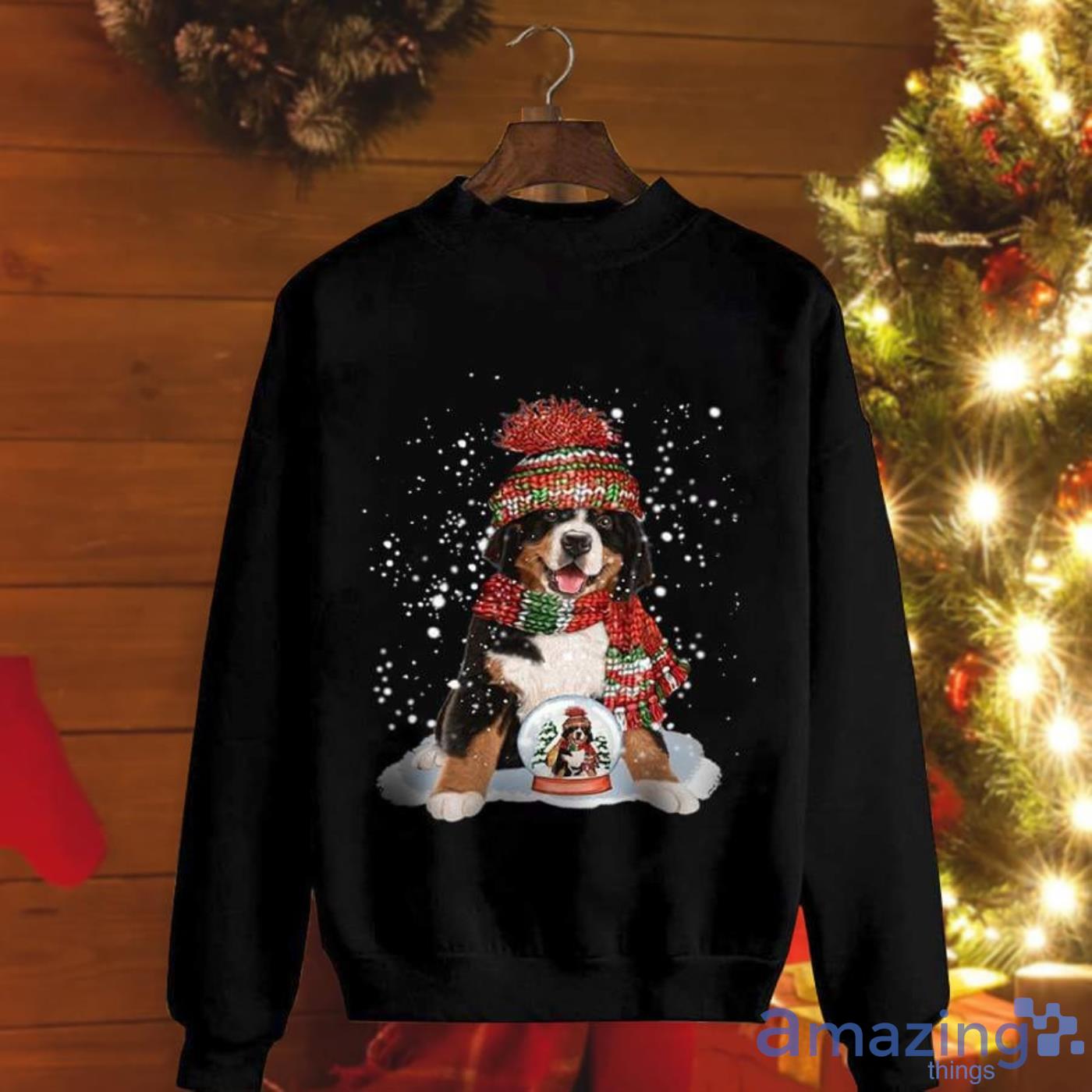 Ln Bernese Mountain Christmas Ball Best For Dog Lover Christmas Sweatshirt Product Photo 1