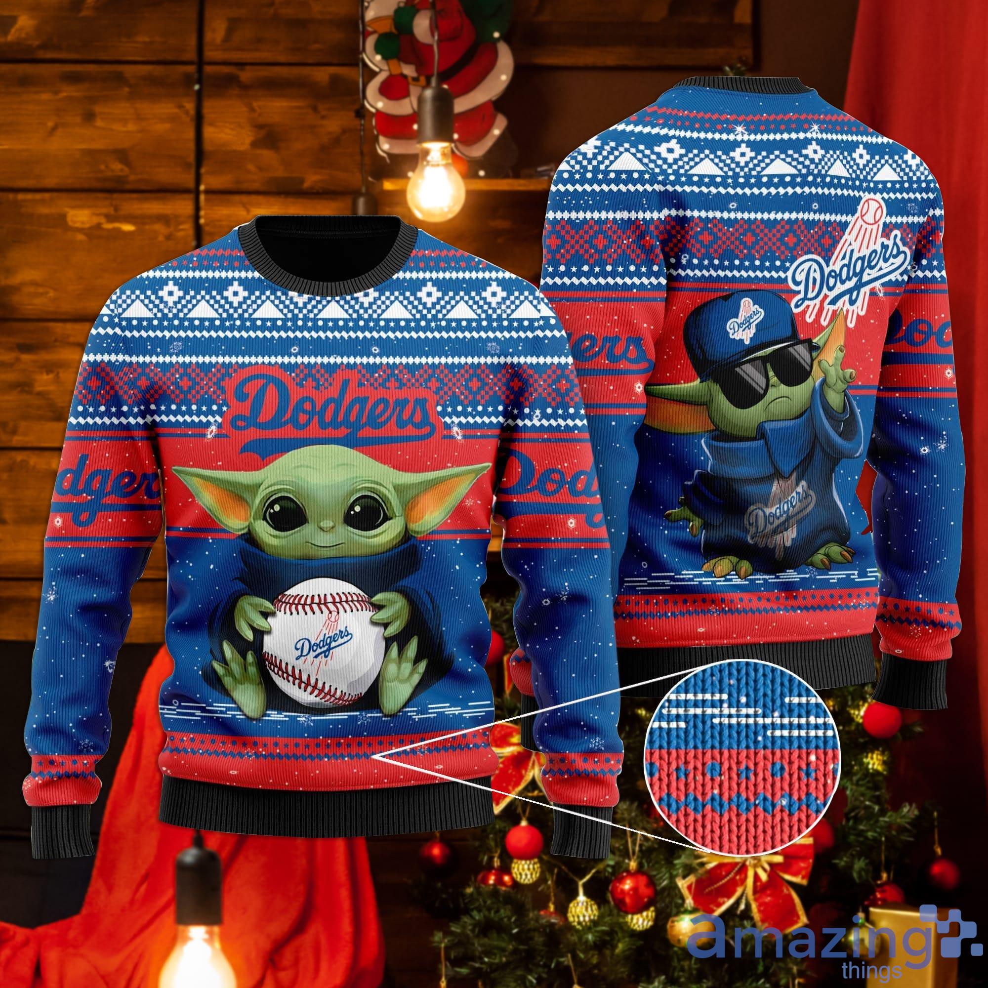 Los Angeles Dodgers Baby Yoda Ugly Christmas Sweater