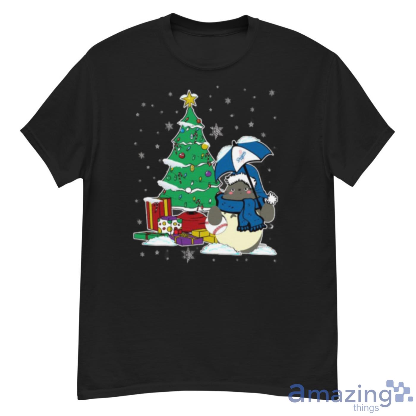 Los Angeles Dodgers MLB Baseball Cute Tonari No Totoro Christmas Sports  Shirt