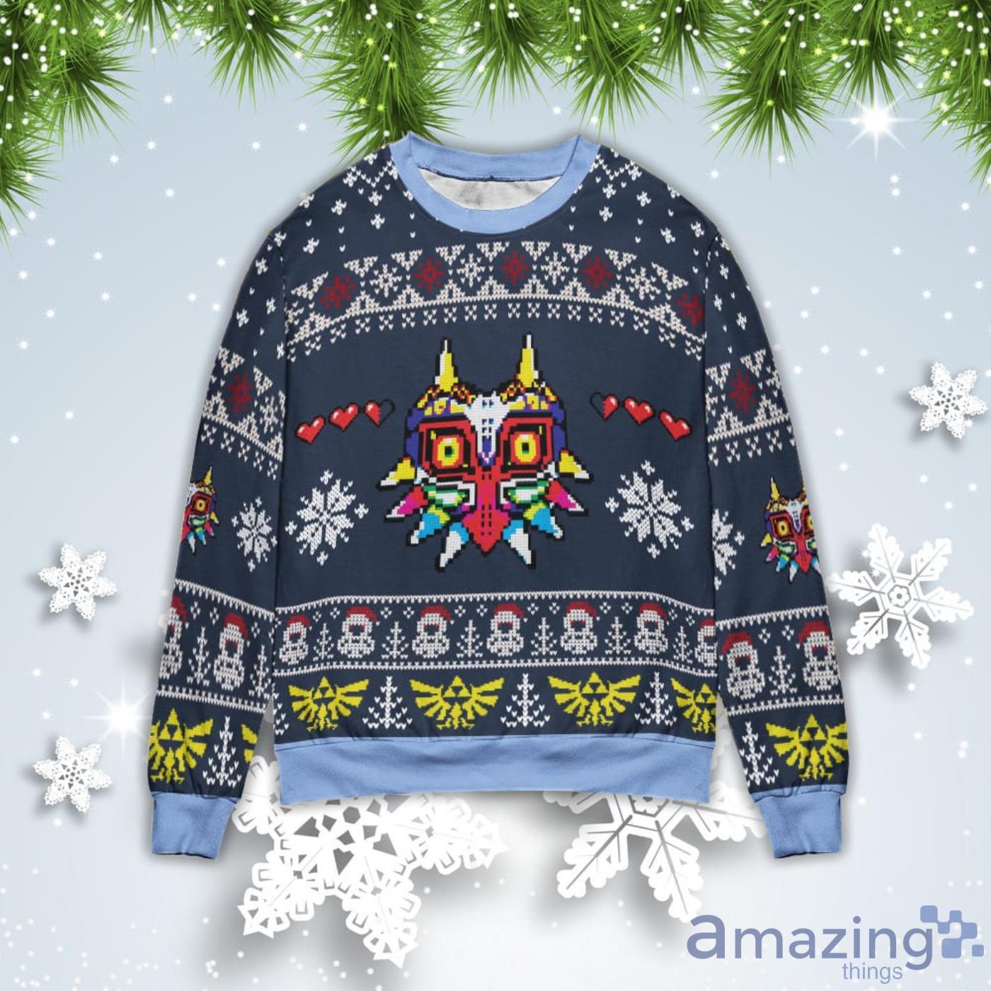 Majora’s Mask Legend Of Zelda Christmas Gift Ugly Christmas Sweater Product Photo 1 Majora’s Mask Legend Of Zelda Christmas Gift Ugly Christmas Sweater Product Photo 1
