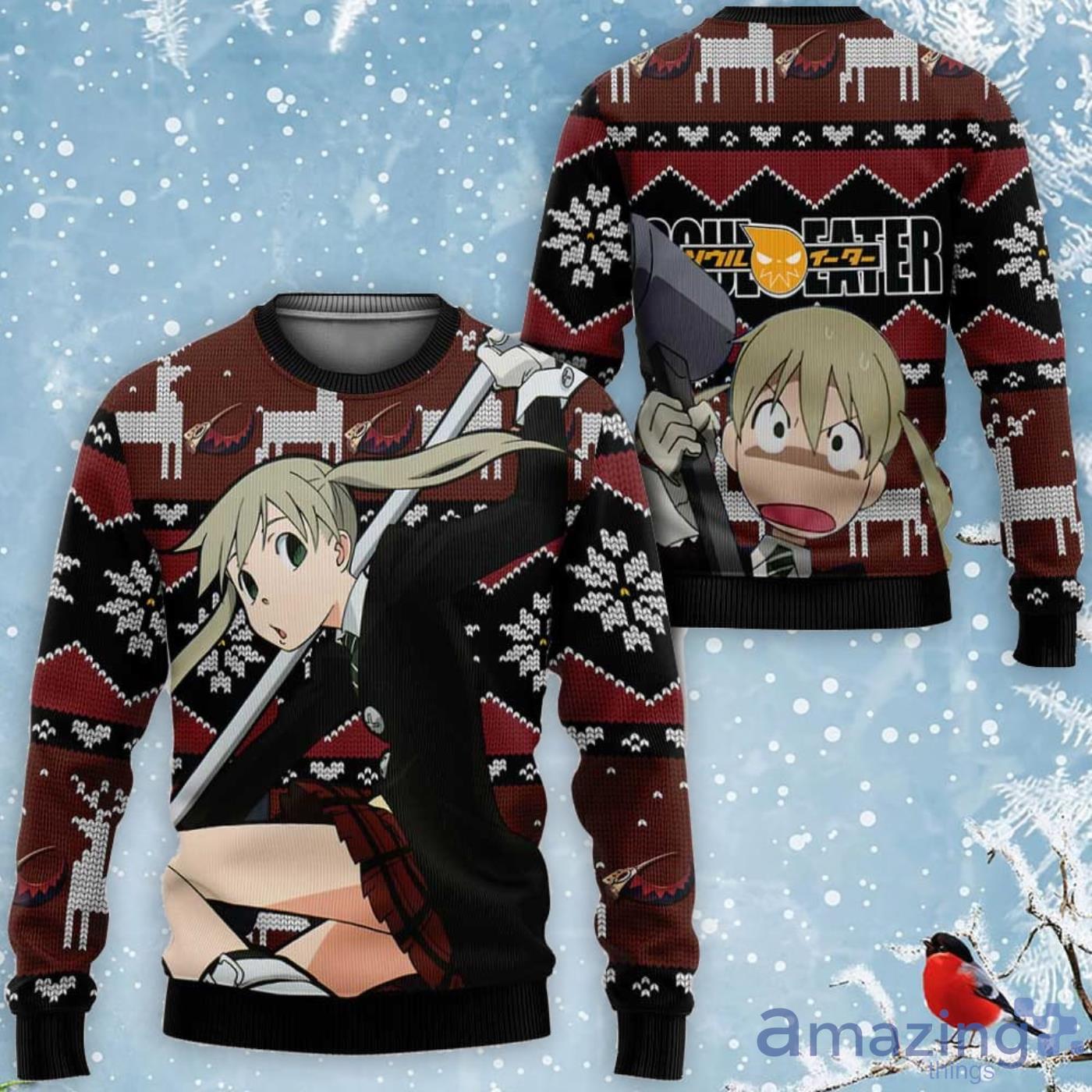 Maka Albarn Custom Anime Soul Eater Ugly Christmas Sweater Product Photo 1