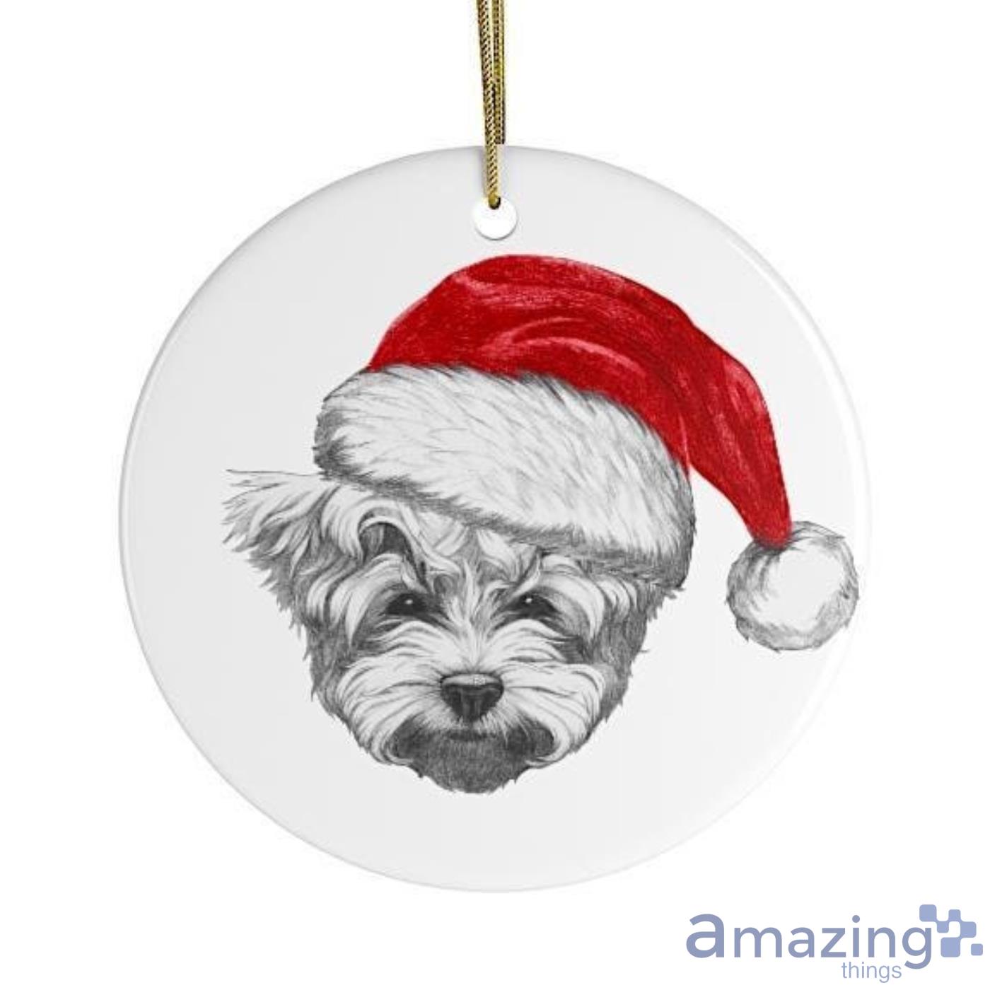 Maltipoo Maltese Poodle Christmas Gift Christmas Ornament image Maltipoo Maltese Poodle Christmas Gift Christmas Ornament Product Photo 2
