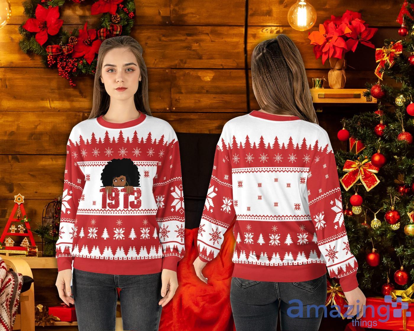 Merry Christmas 1913 Sweater Delt@ 1913 Christmas Ugly Sweater DST Chritsmas Gift Product Photo 1