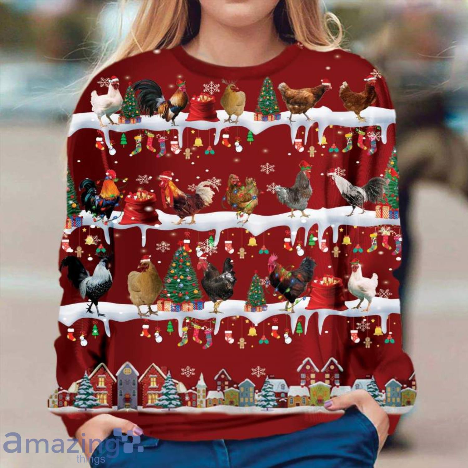 Ugly chicken christmas clearance sweater