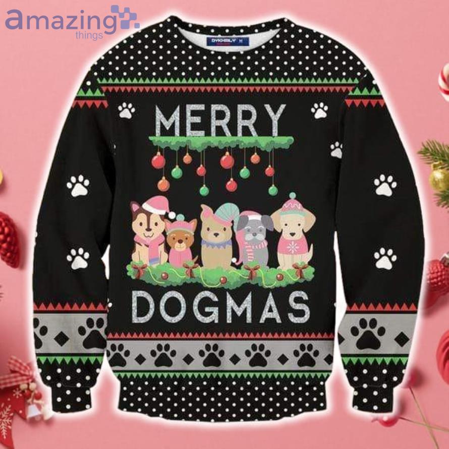 Merry Dogmas Christmas Dog Lover Sweater Sweatshirt For Christmas Product Photo 1