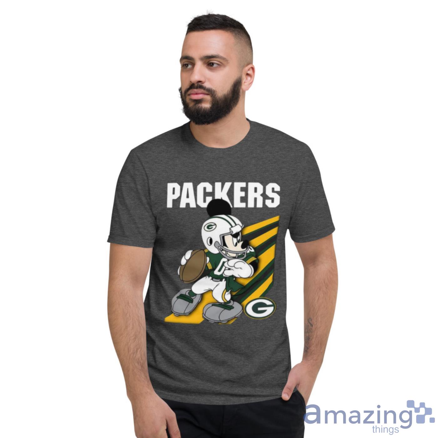 mickey mouse green bay packers shirt