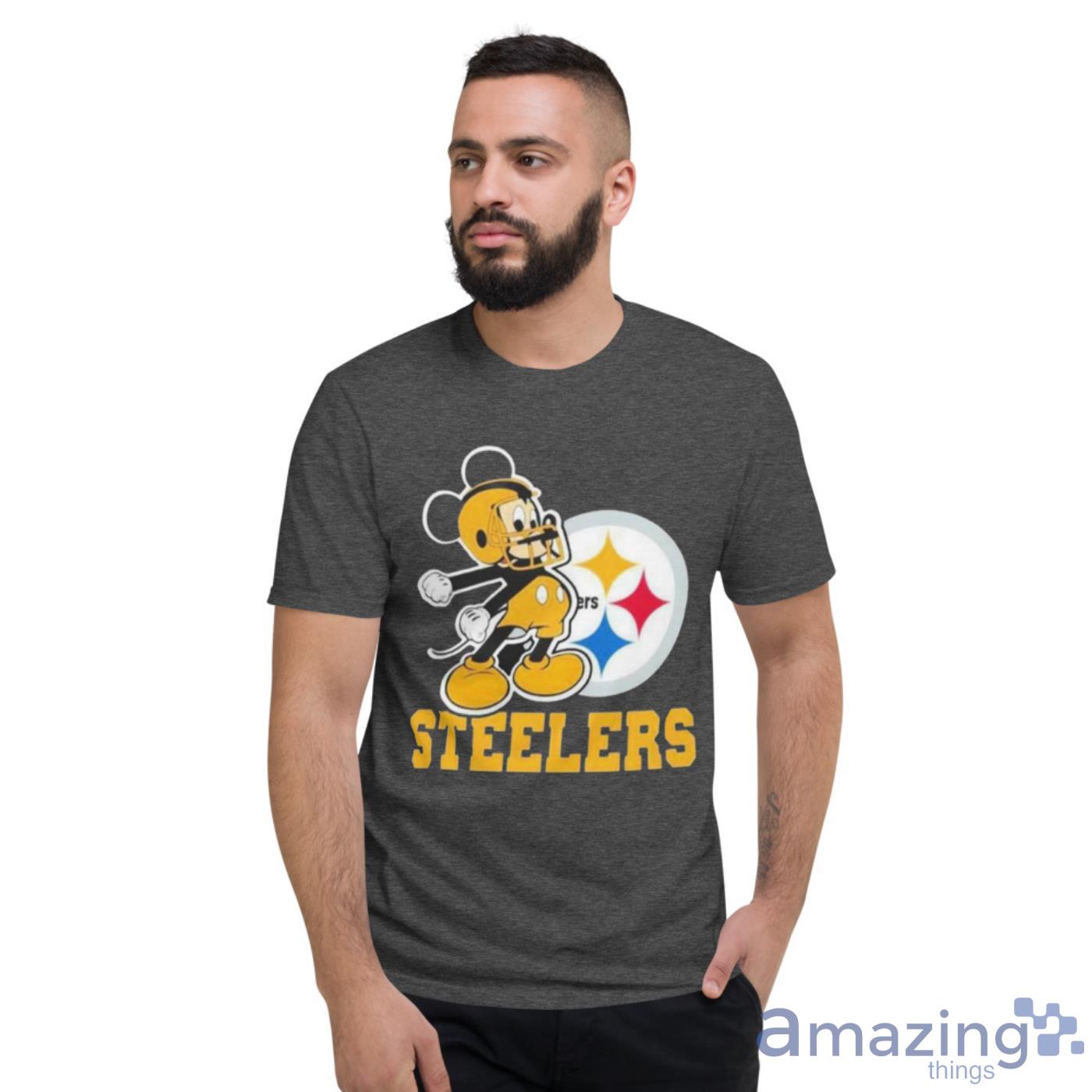 PITTSBURGH STEELERS WORKOUT Shirt with Screened Logos 3XL BLACK