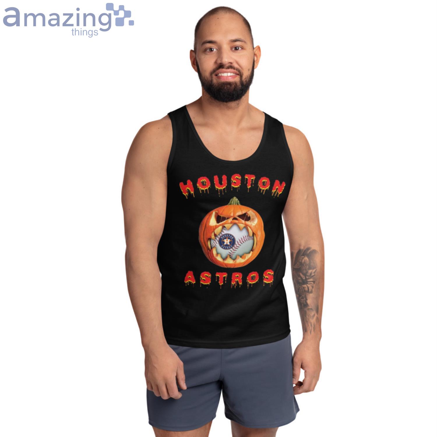 MLB Houston Astros Halloween Pumpkin Baseball Sports T Shirt