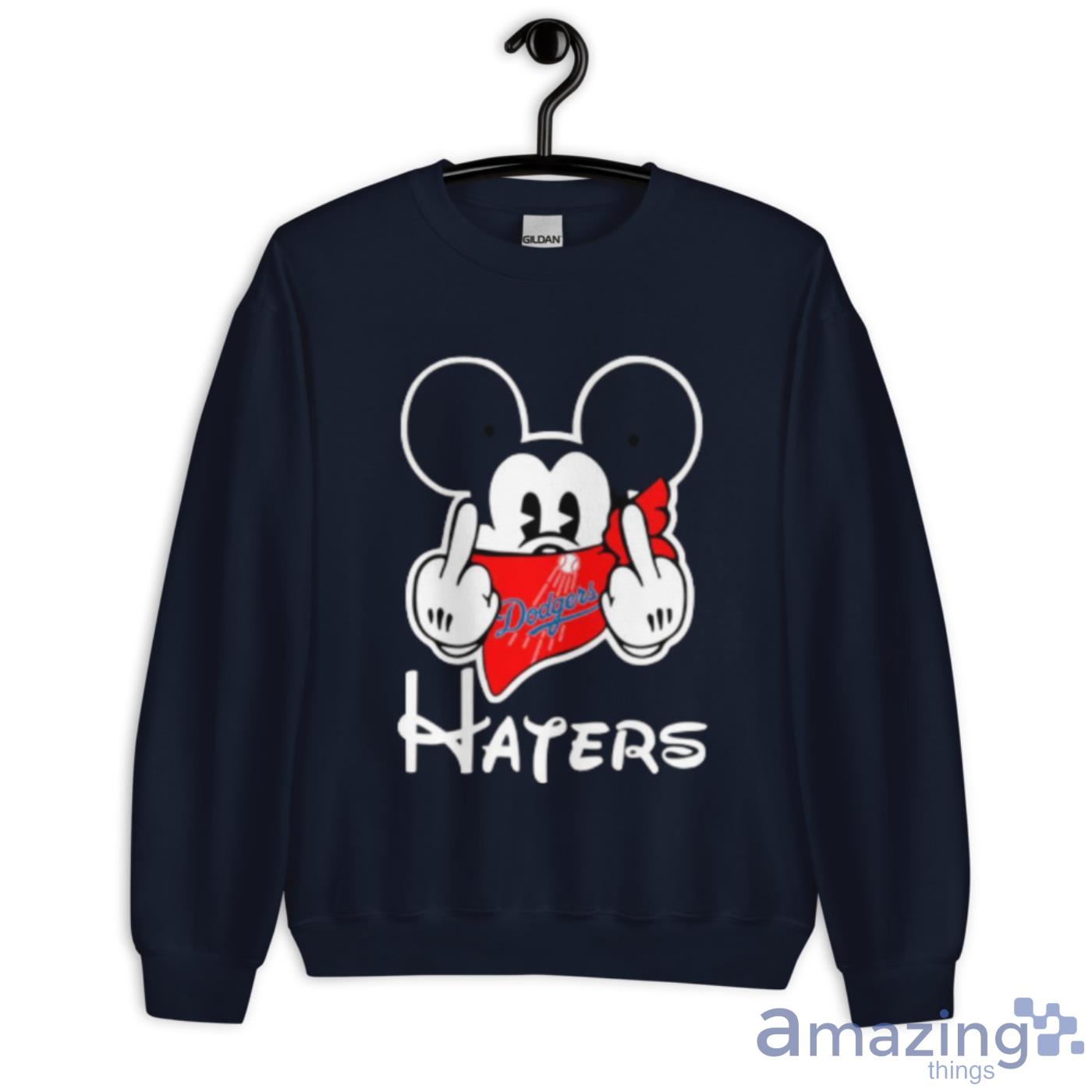 MLB Los Angeles Dodgers Haters Gonna Hate Mickey Mouse Disney Baseball Shirt