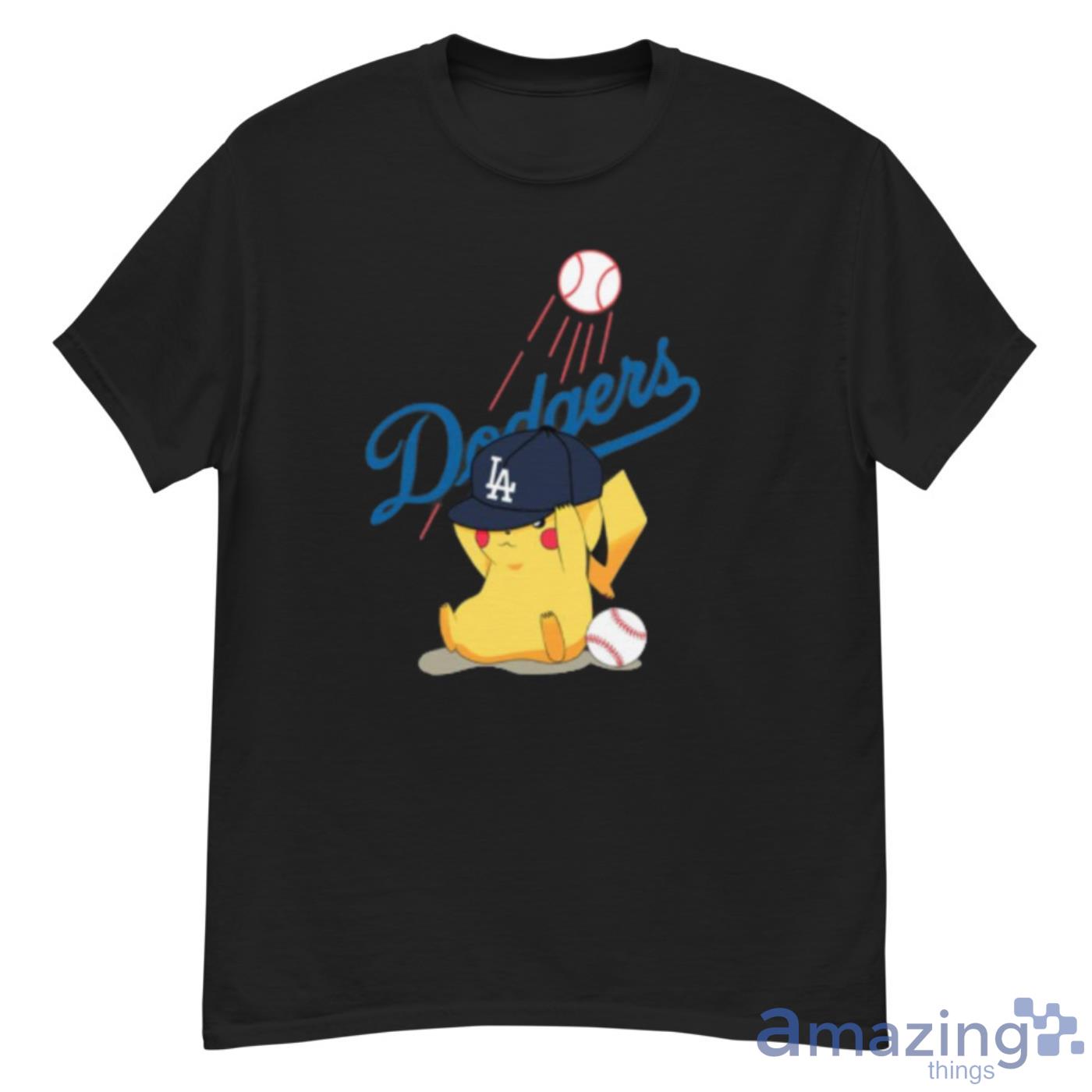 MLB Pikachu Baseball Sports Los Angeles Dodgers Youth T-Shirt