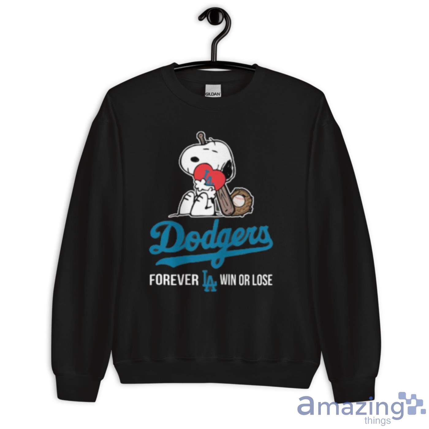 MLB Baseball Los Angeles Dodgers Snoopy The Peanuts Movie Shirt Hoodie