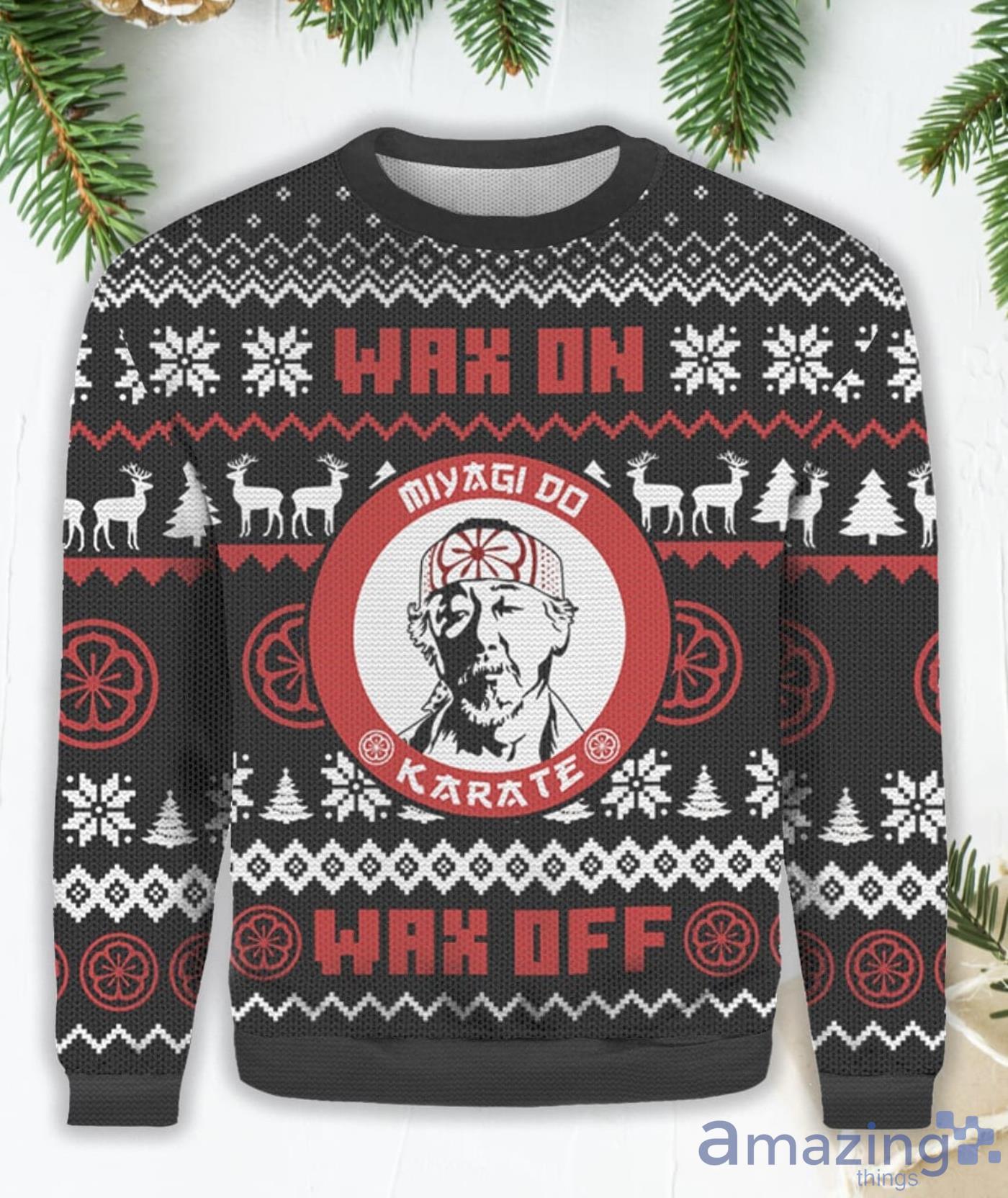 Mr Miyagi Merry Christmas Gift Christmas Merry Christmas Gift Ugly Christmas Sweater Product Photo 1