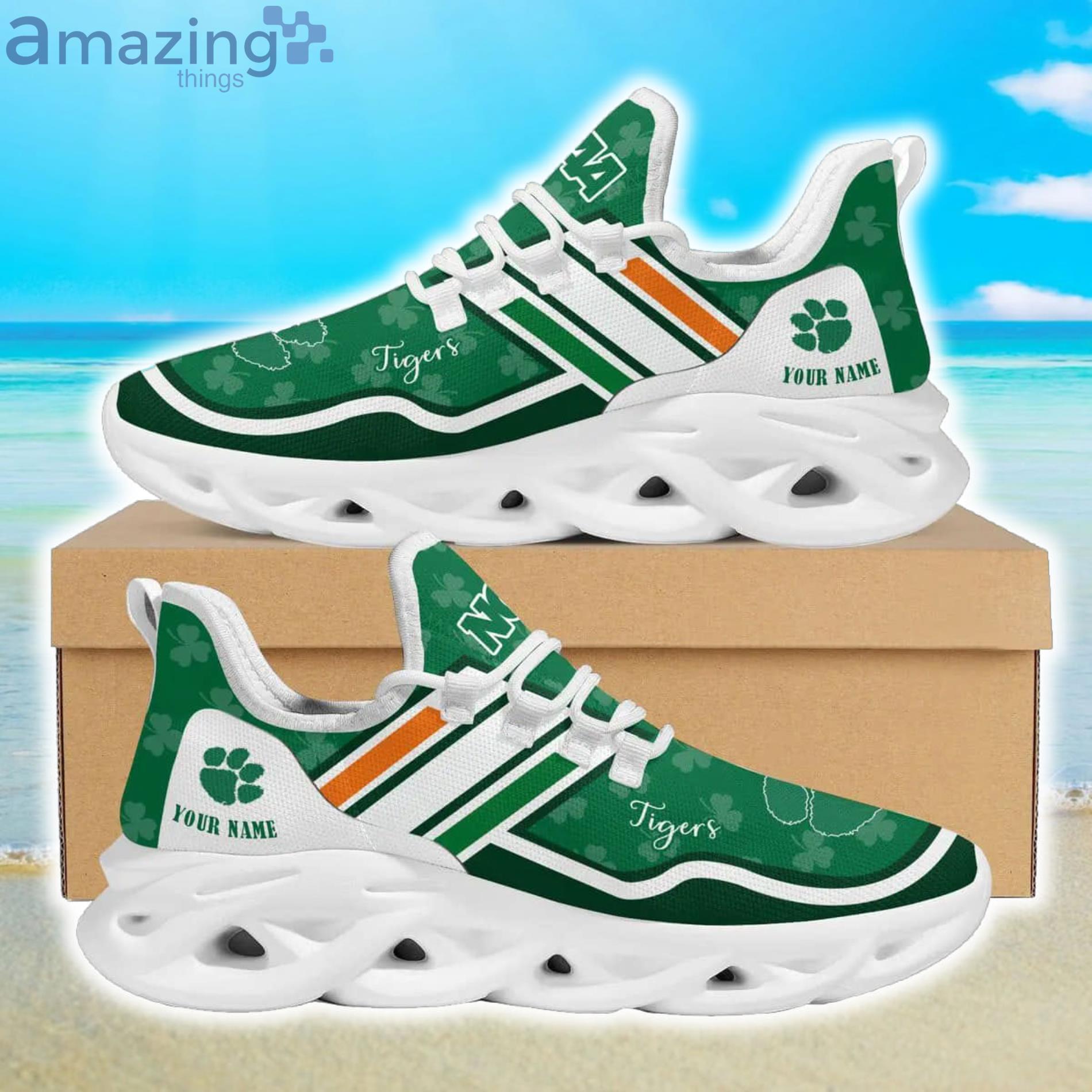 NCAA Clemson Tigers Custom Name Max Soul Shoes Gift For Fans Sport Product Photo 1