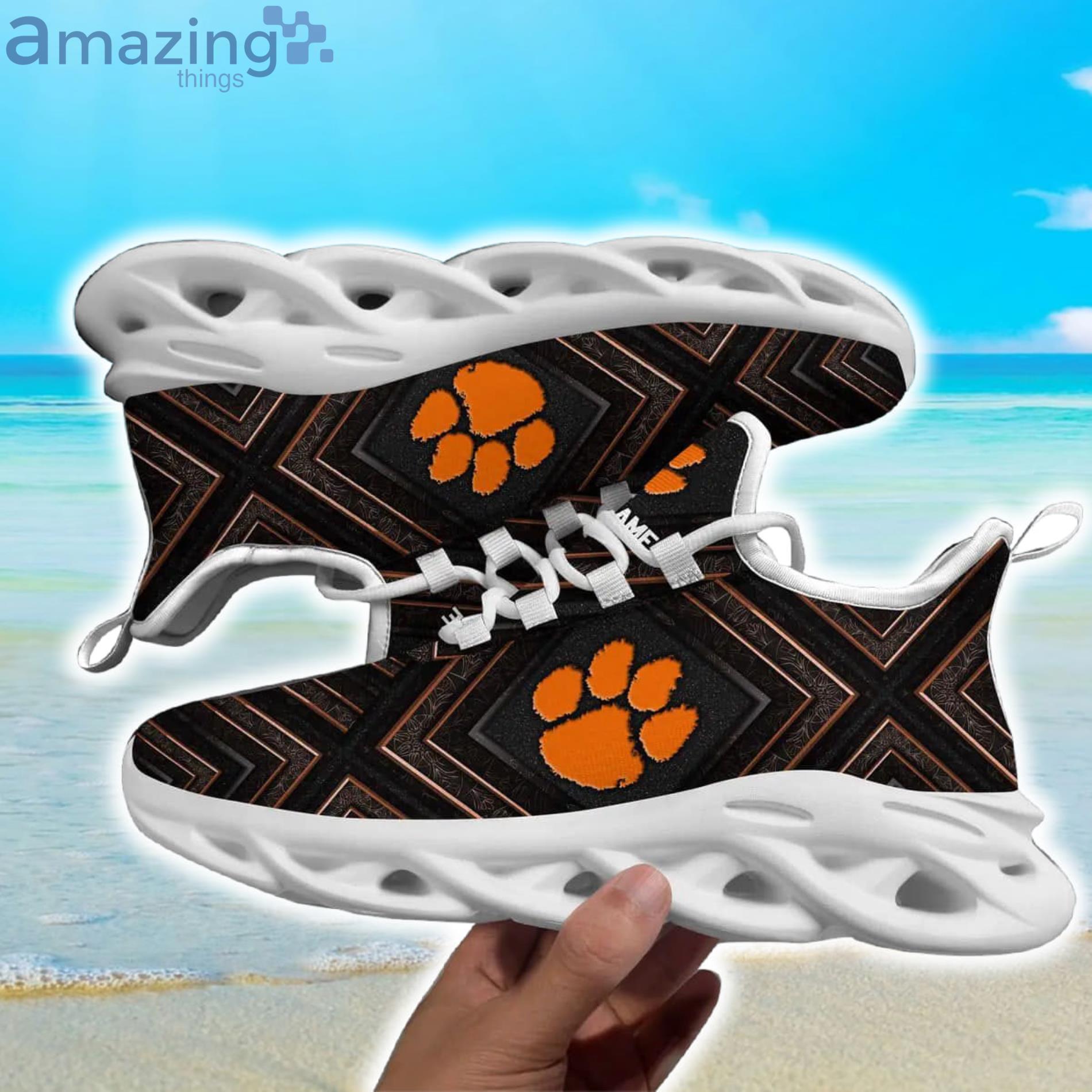 NCAA Clemson Tigers Custom Name Max Soul Shoes Gift For Fans Product Photo 1