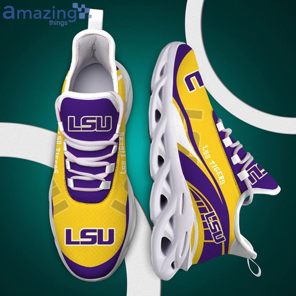 NCAA LSU Tigers Gold Max Soul Shoes Gift For Fans Sport Product Photo 1