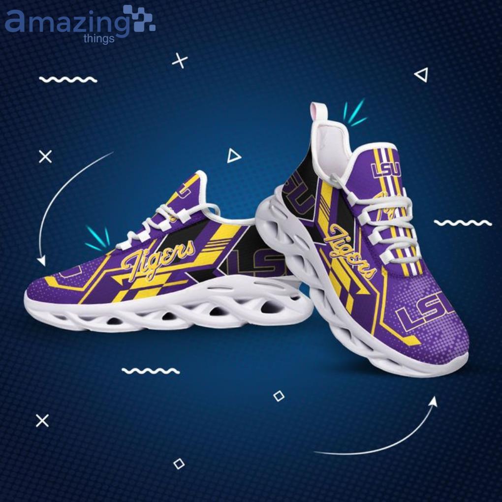 NCAA LSU Tigers Purple Max Soul Shoes Gift For Fans Sport image NCAA LSU Tigers Purple Max Soul Shoes Gift For Fans Sport Product Photo 2