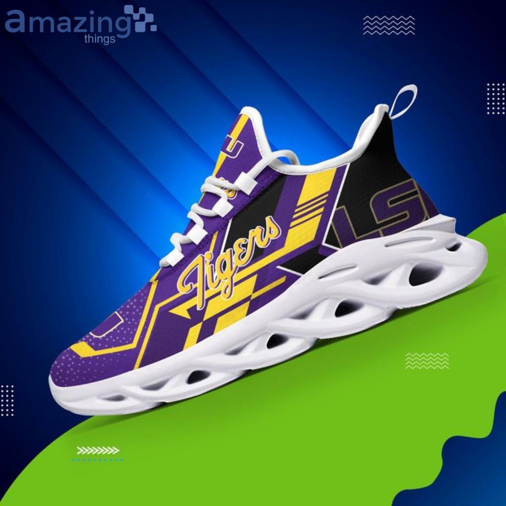NCAA LSU Tigers Purple Max Soul Shoes Gift For Fans Sport image NCAA LSU Tigers Purple Max Soul Shoes Gift For Fans Sport Product Photo 4