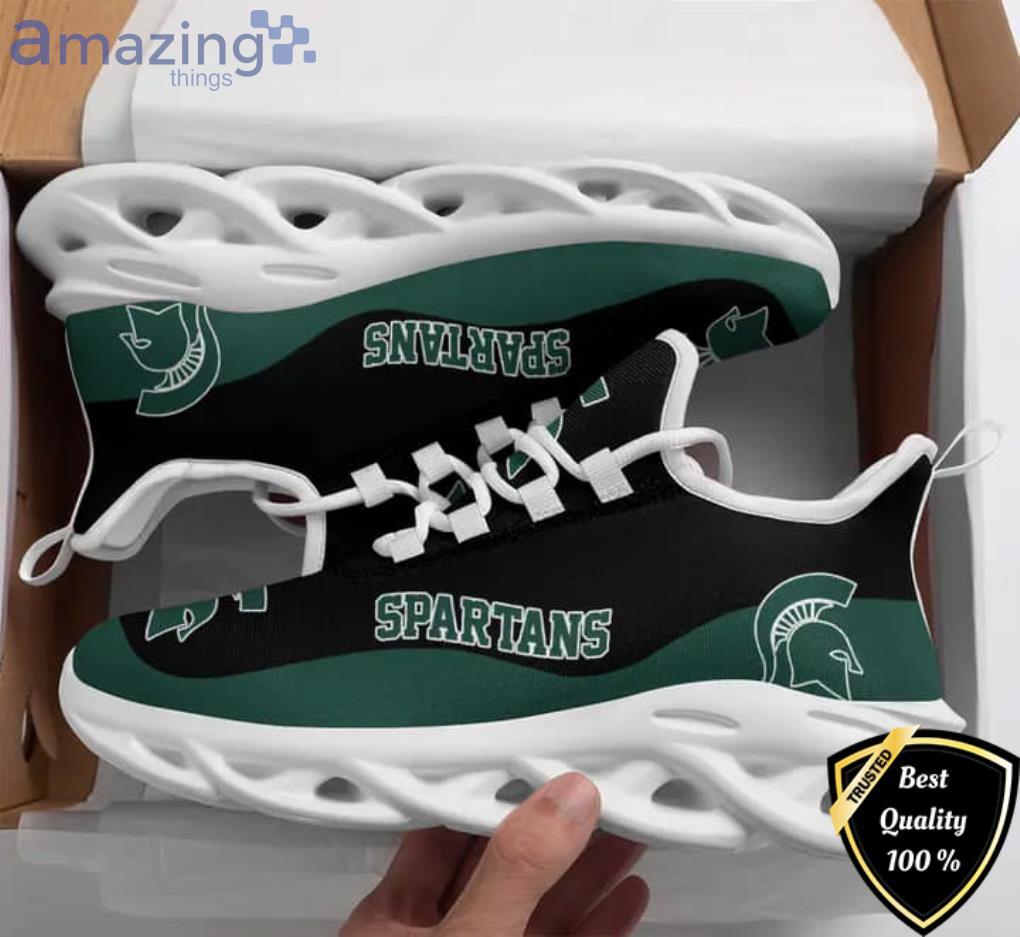 NCAA Michigan State Spartans Green Black Max Soul Shoes Gift For Fans Sport Product Photo 1