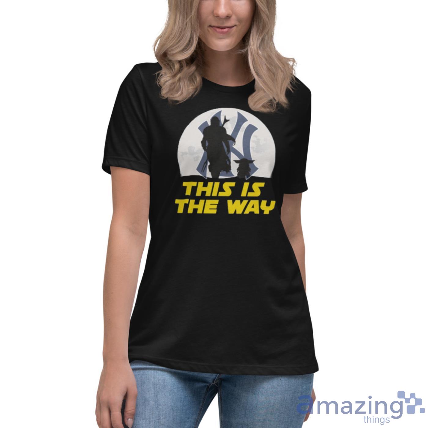 New York Yankees MLB Baseball Star Wars Yoda And Mandalorian This Is The  Way T-Shirt