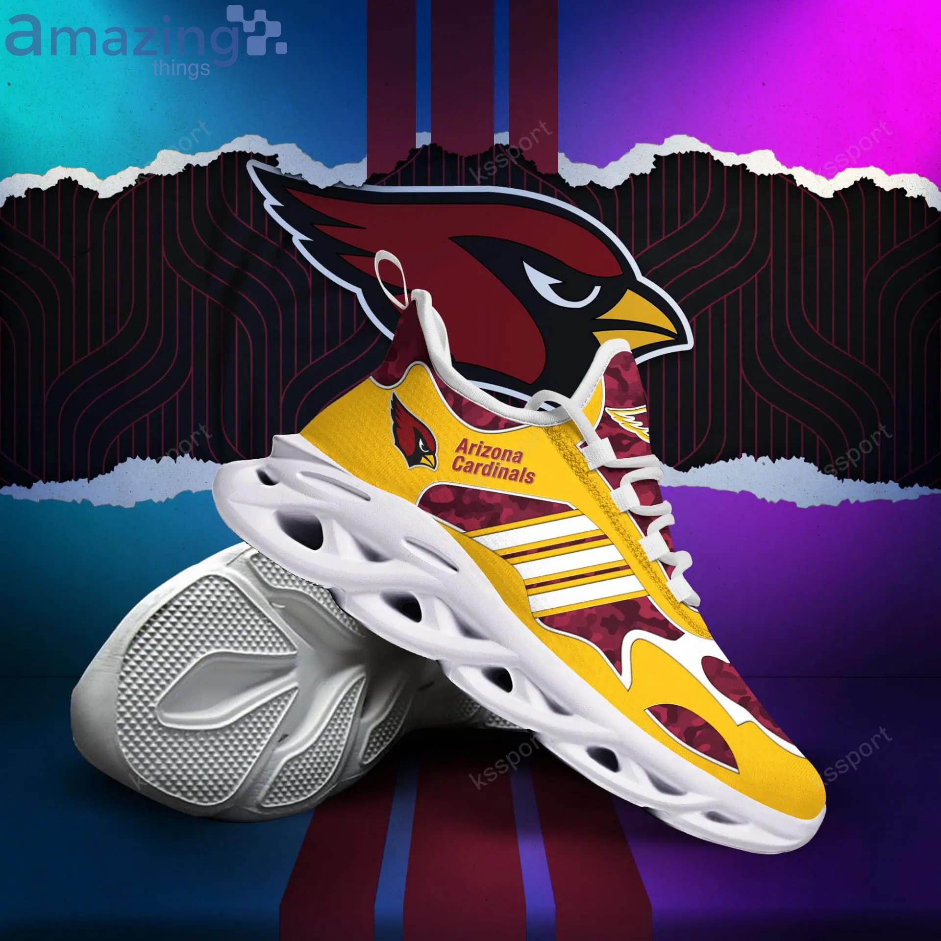NFL Arizona Cardinals Yellow Red Max Soul Shoes Gift For Fans Sport Product Photo 1