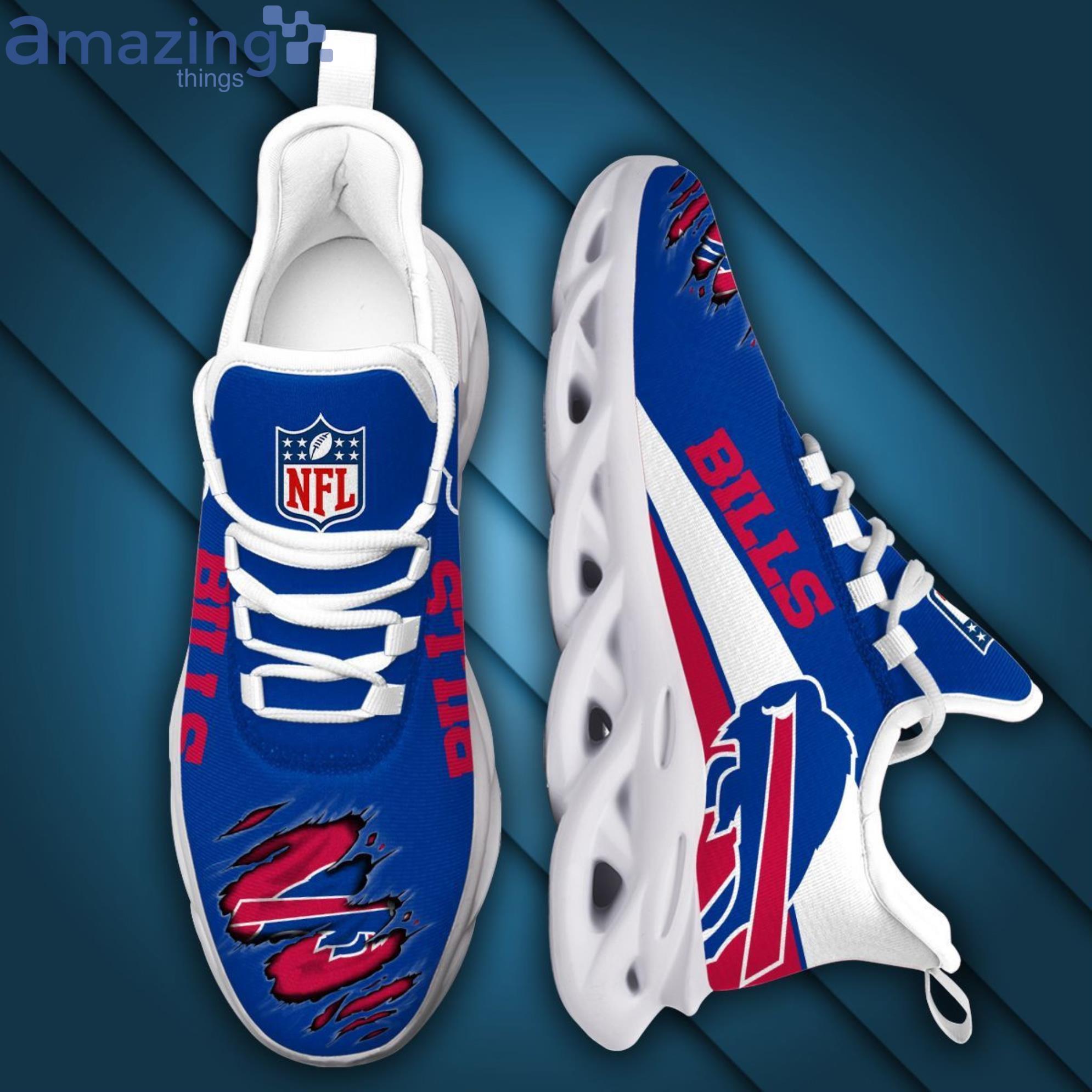 Buffalo Bills NFL Red Blue Color Max Soul Shoes