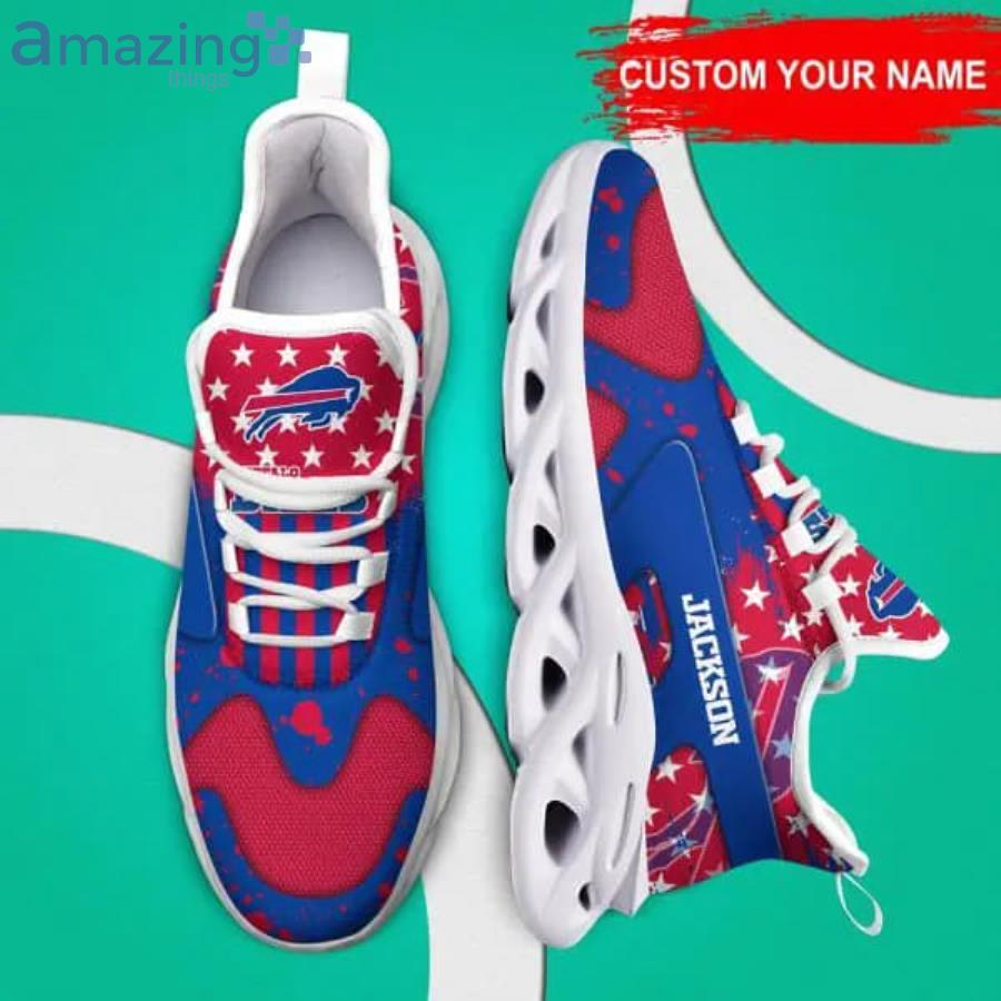 Buffalo Bills NFL Autism Custom Name Sport Shoes Max Soul Shoes - Banantees