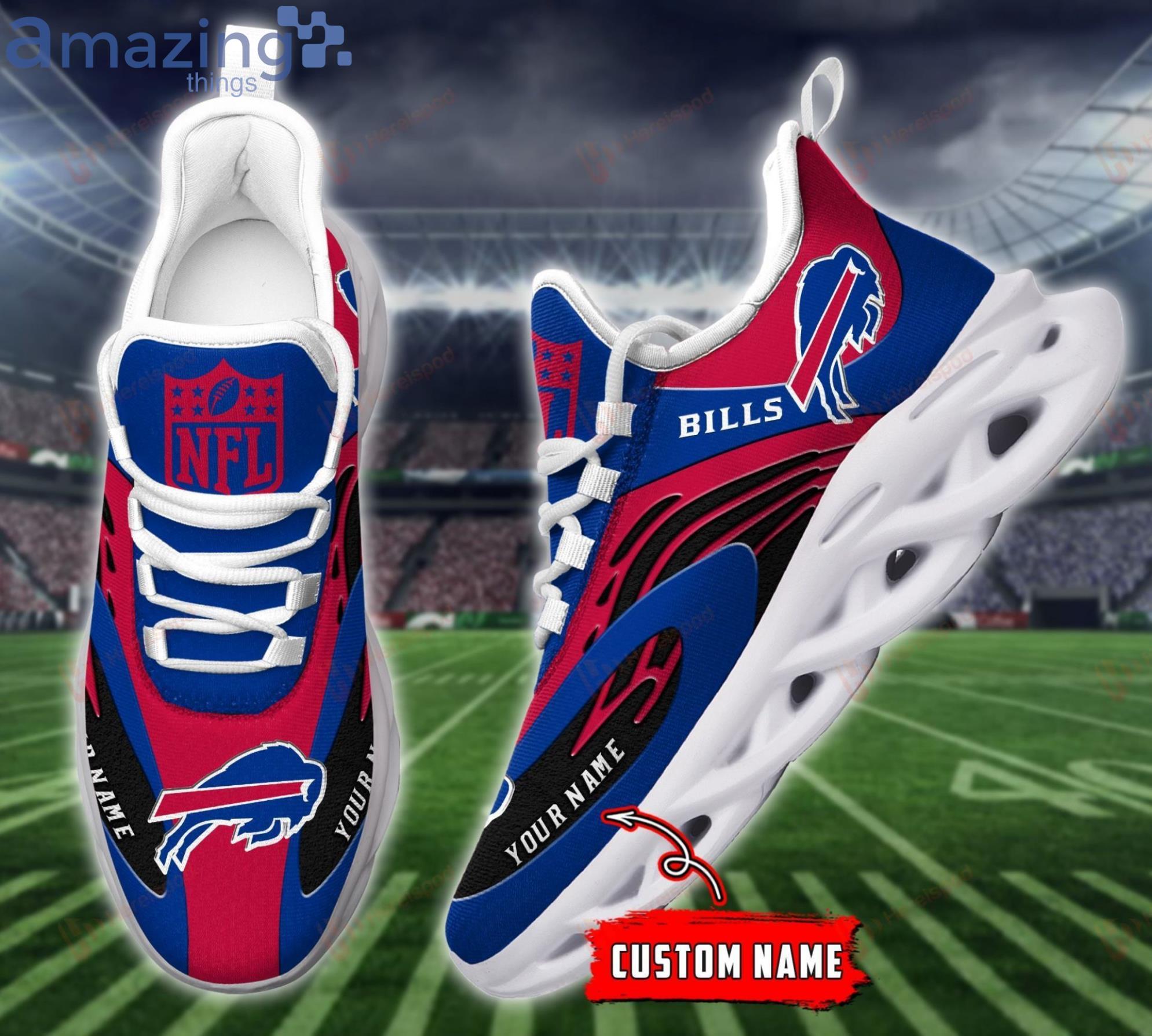 Buffalo Bills NFL Red Blue Color Max Soul Shoes