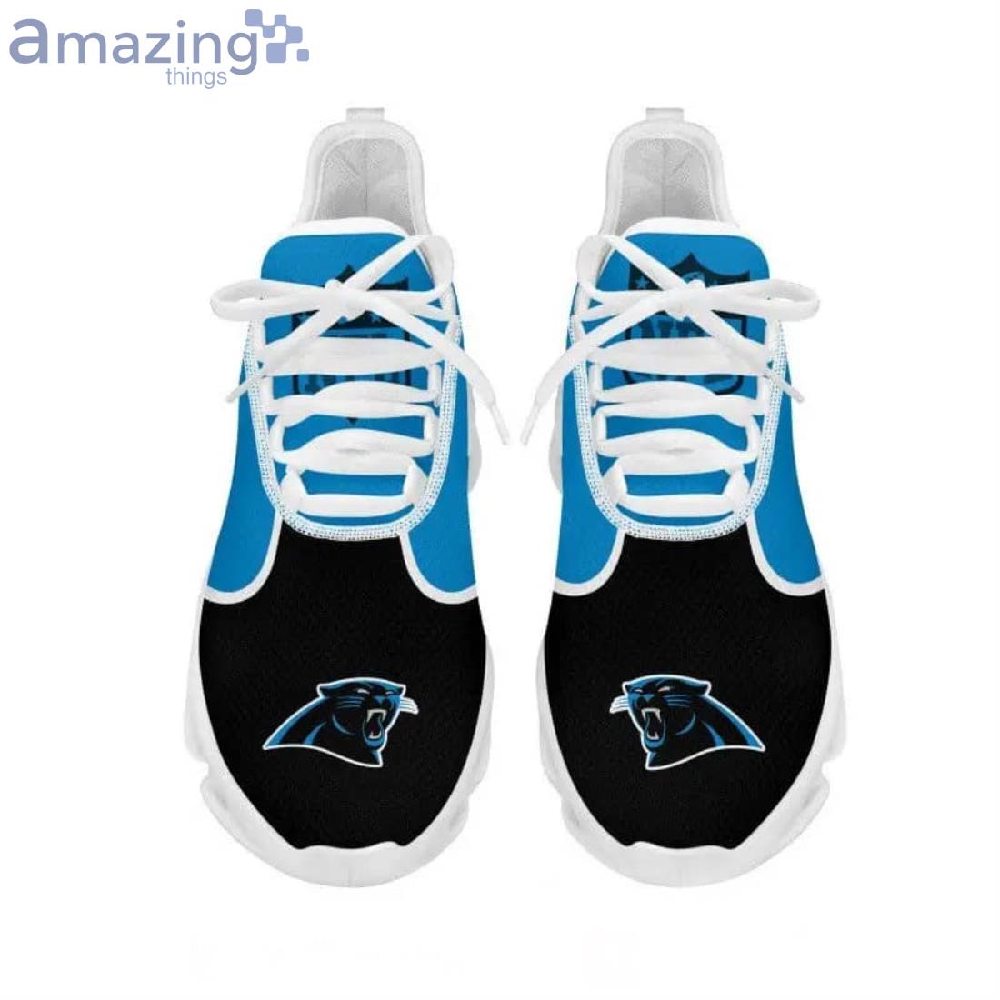 NFL Carolina Panthers Blue Black Max Soul Shoes Gift For Fans Sport image NFL Carolina Panthers Blue Black Max Soul Shoes Gift For Fans Sport Product Photo 3