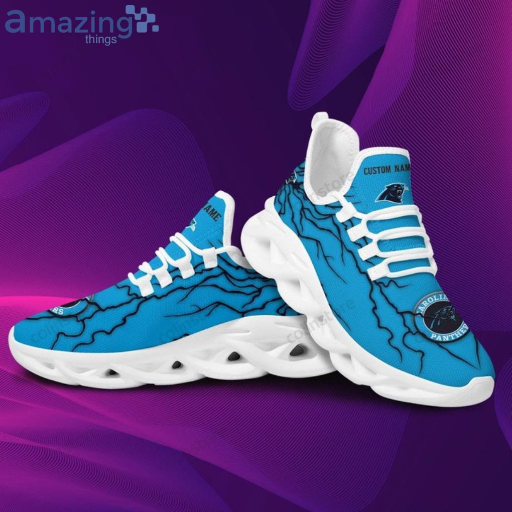 NFL Carolina Panthers Lightning Max Soul Shoes Gift For Fans Sport image NFL Carolina Panthers Lightning Max Soul Shoes Gift For Fans Sport Product Photo 4