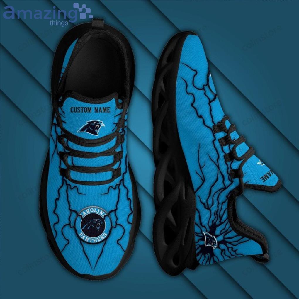 NFL Carolina Panthers Lightning Max Soul Shoes Gift For Fans Sport