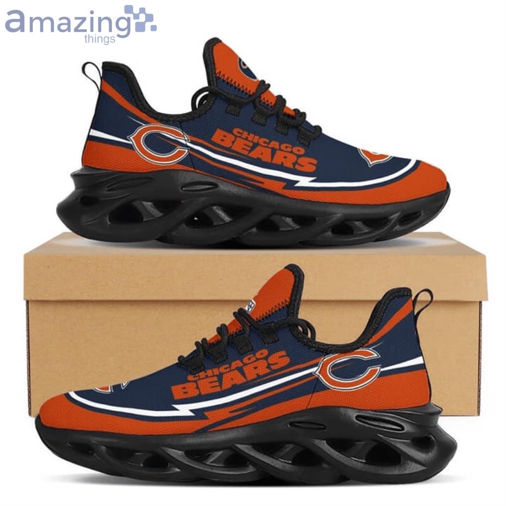 Chicago Bears NFL Black Orange Color Max Soul Shoes