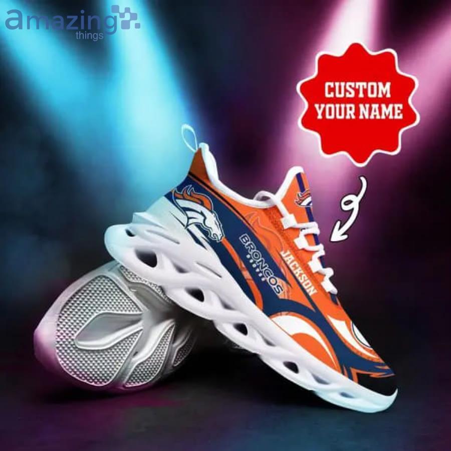 Denver Broncos Clunky Ultra NFL Custom Name Max Soul Sneaker Running Sport  Shoes Men And Women Gift