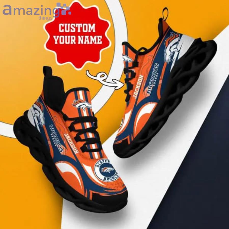 Denver Broncos NFL Custom Name Angle Wings Max Soul Shoes Trending