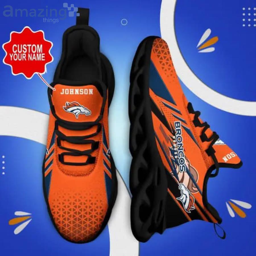 Denver Broncos NFL Premium Air Cushion Sports Shoes Custom Name