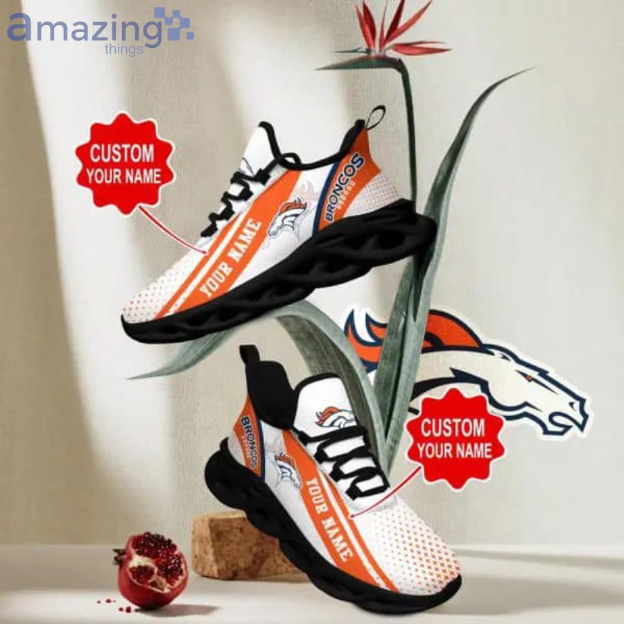 Denver Broncos Football Team Custom Name Air Jordan 13 Running Shoes Gift  For Fans