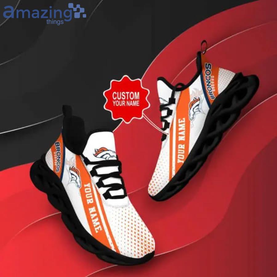 Denver Broncos Personalized Name NFL Ultra Sneakers Max Soul Shoes