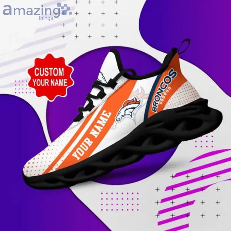 Denver Broncos Personalized Name NFL Ultra Sneakers Max Soul Shoes