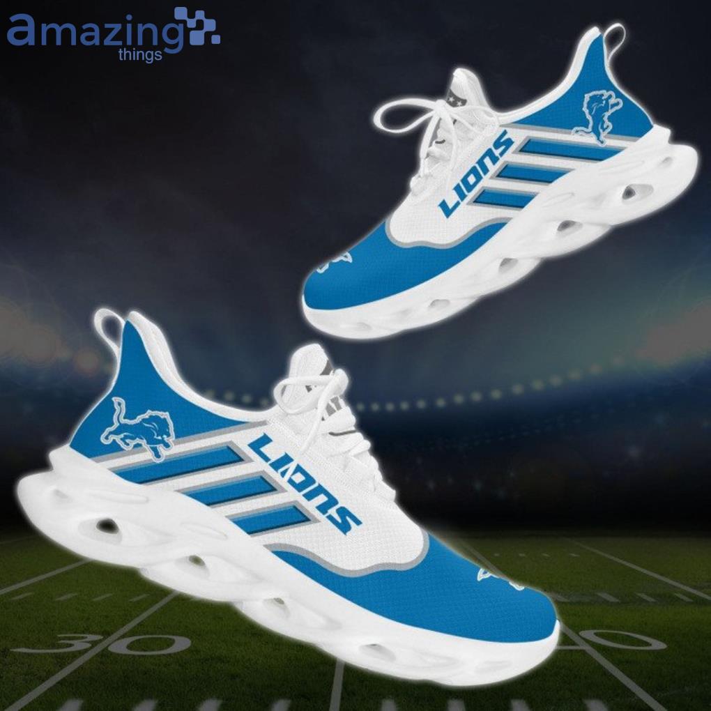 Detroit Lions NFL Blue Color Max Soul Shoes Sport Shoes For Fans