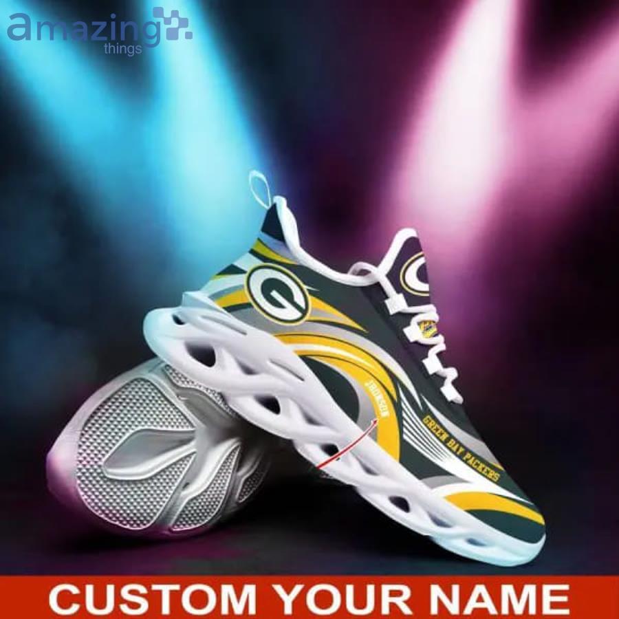 Personalized Name Green Bay Packers NFL Chunky Sneakers Fans Max