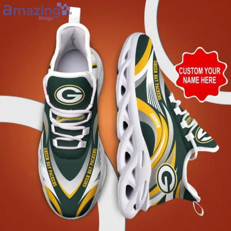 Green Bay Packers NFL Clunky Sneakers Custom Name Sport Max Soul Shoes For  Fan