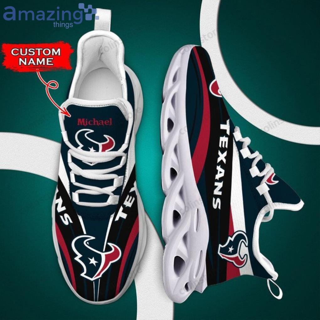 NFL Houston Texans Symbol Custom Name Max Soul Shoes Gift For Fans Sport Product Photo 1